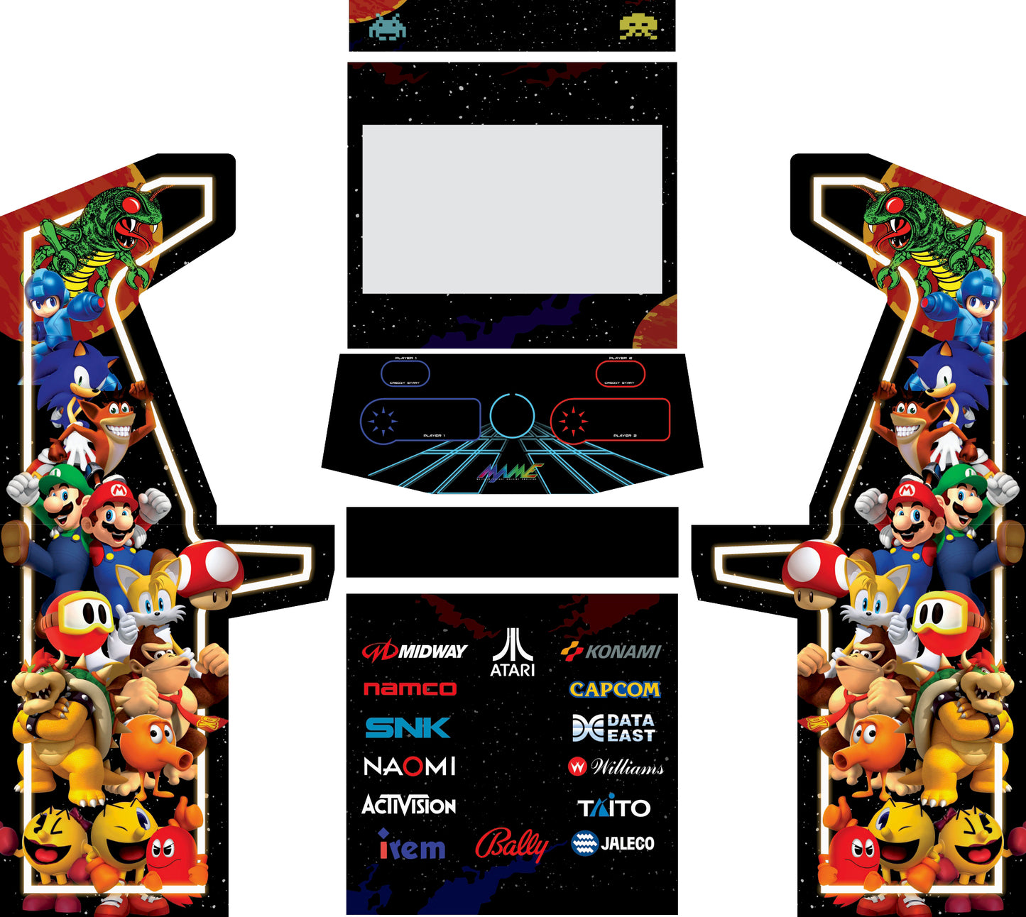 Premium Retro Arcade 2P32 / 4P32